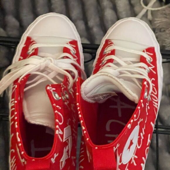 Converse Chuck Taylor All-Star 70 Hi
Grid JW Anderson Red white logo mens 10 - Picture 5 of 10